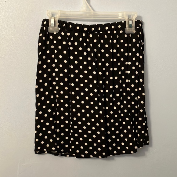 Polka Dot Skirt- 12” by 16”, black and white - Picture 1 of 5